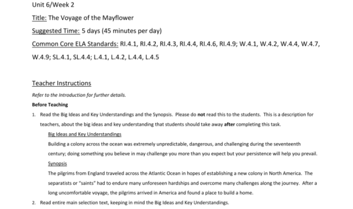 Mayflower myths readworks answer key