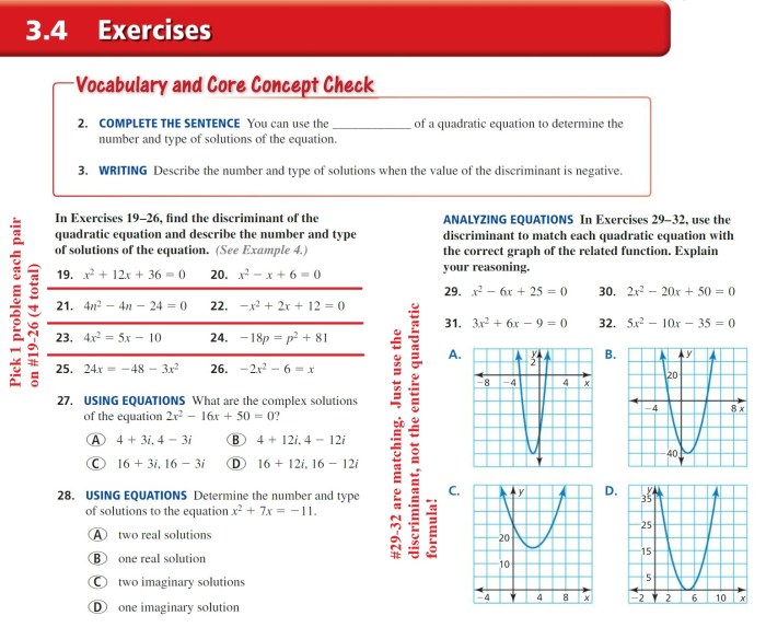 Unit 4 solving quadratic equations homework 5 complex numbers