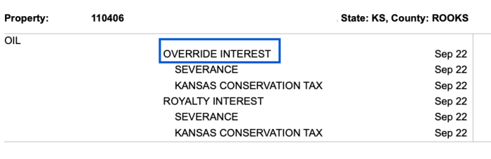 How to calculate overriding royalty interest