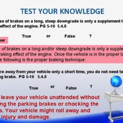 How do brakes work on a long steep downgrade